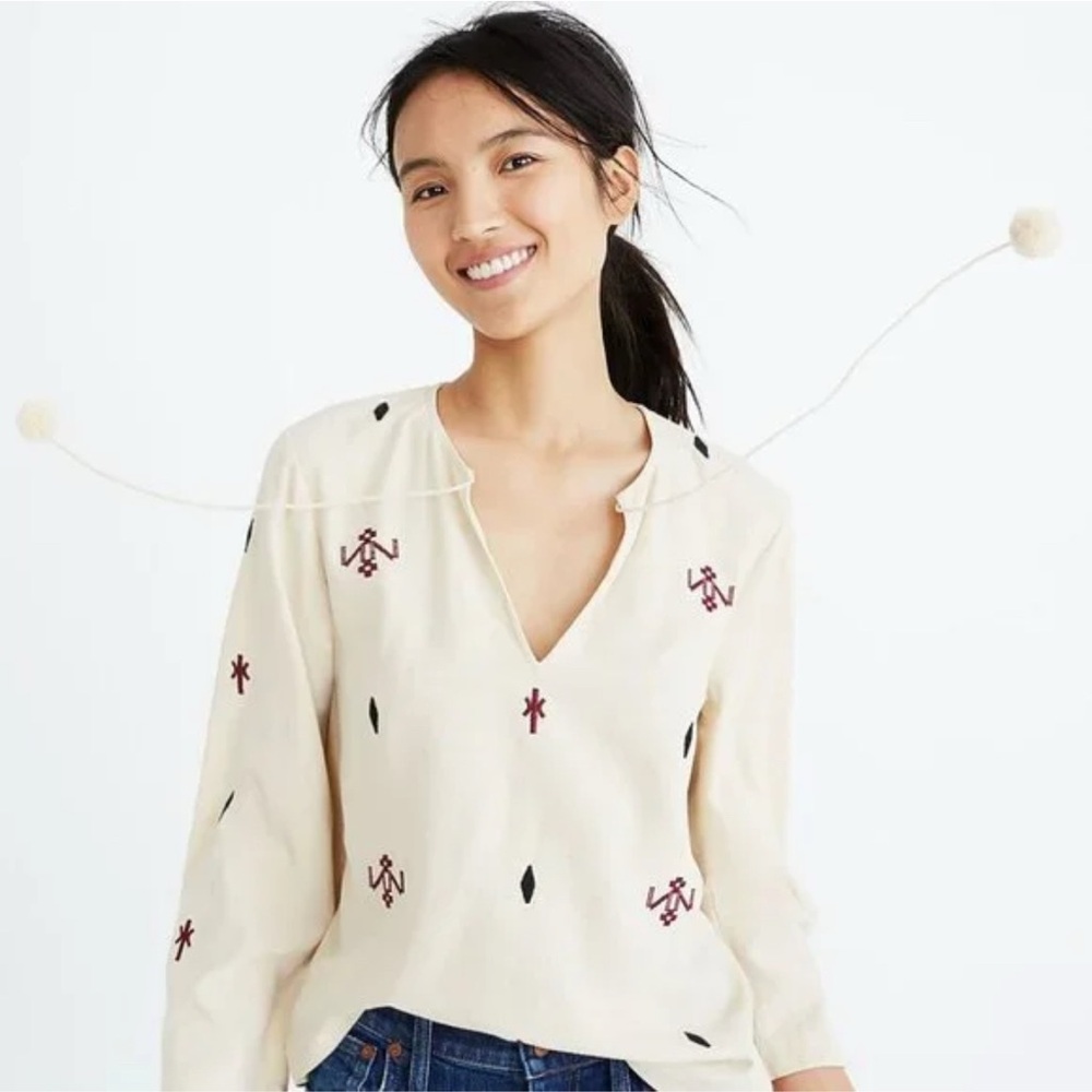 Madewell: Embroidered Top